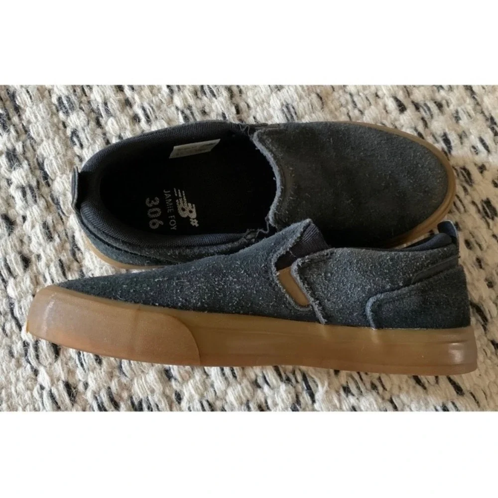 New Balance 306 Jamie Foy Slip On Black Gum Suede Skate Shoes Mens 5